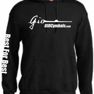 GIO Cymbals - BLACK Hoodie - front